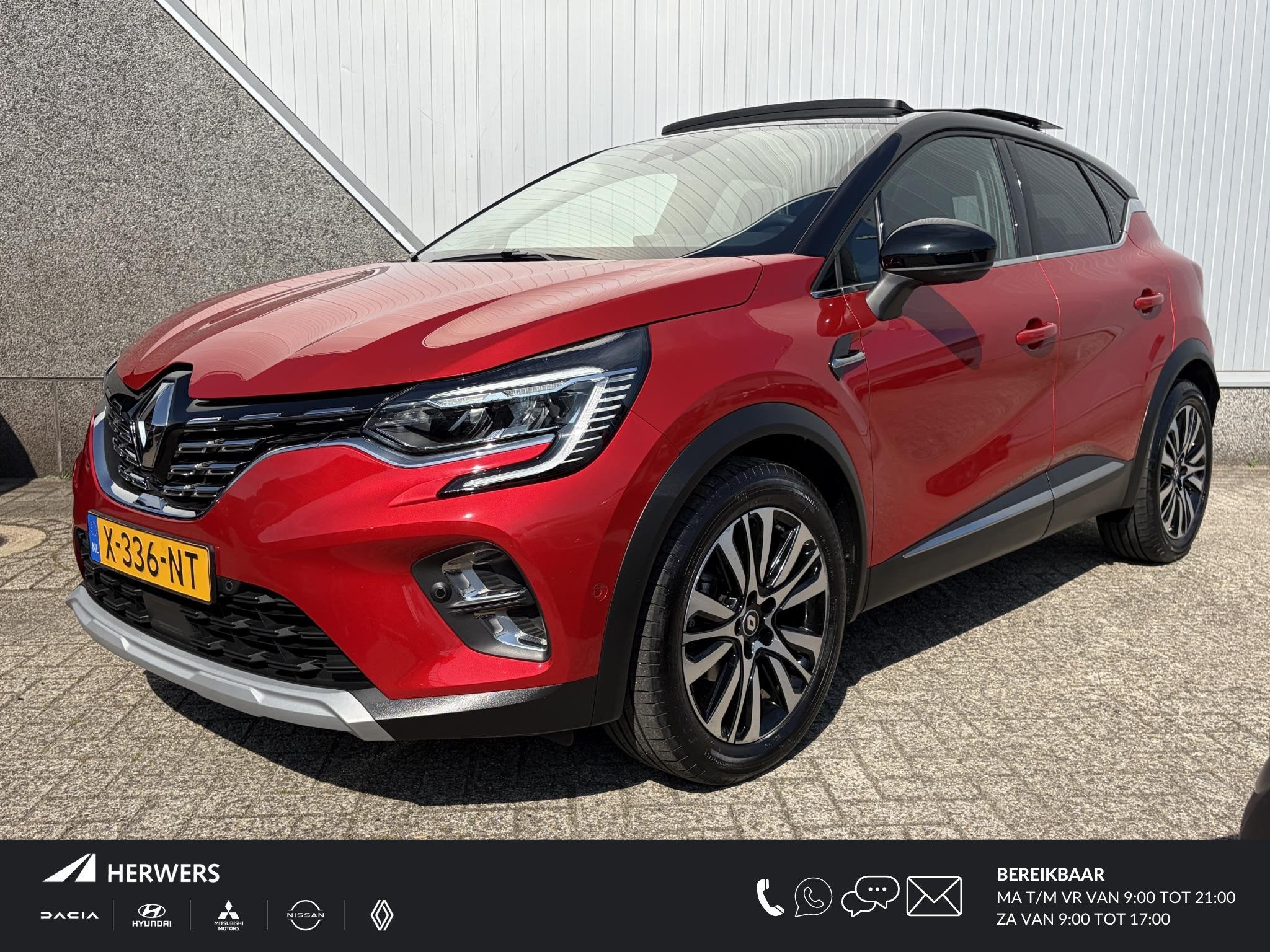 Renault Captur 1.3 mild hybrid 160 iconic / Lederen bekledin, Auto's, Renault, Gebruikt, Euro 6, 4 cilinders, Bedrijf