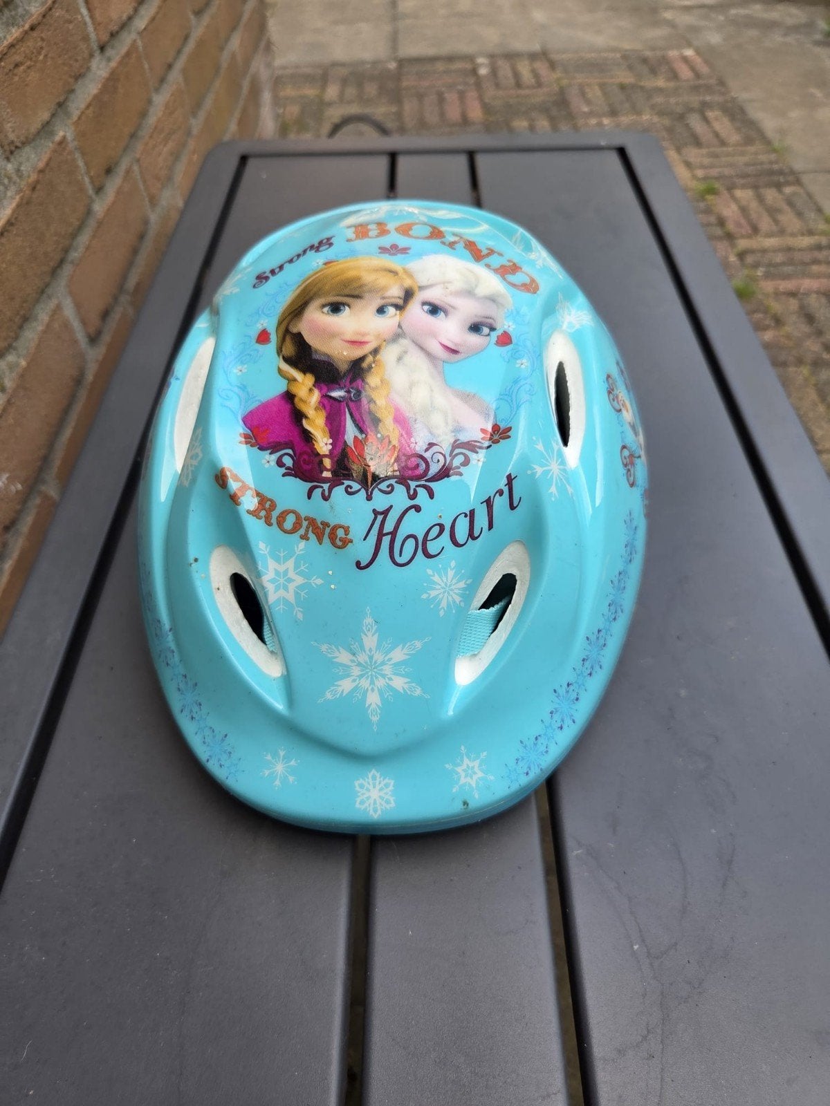 Fietshelm kind Frozen, Ophalen of Verzenden, Gebruikt, Overige maten, Meisje