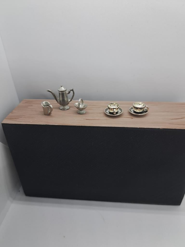 Koffie set 1:12, Ophalen of Verzenden, Zo goed als nieuw, Poppenhuis