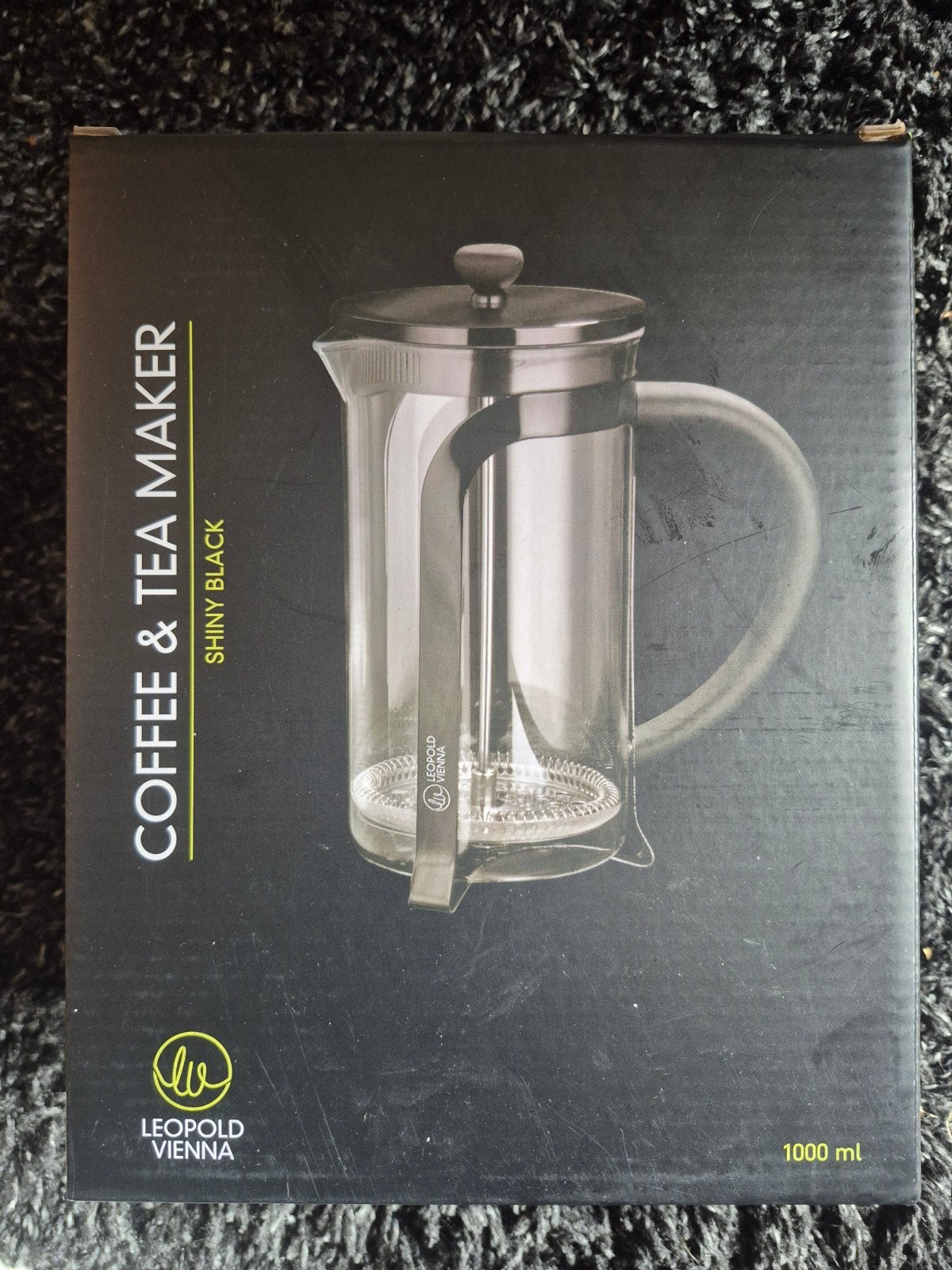 Leopold Vienna Koffie- en theemaker 1L - French Press, Overige modellen, Gemalen koffie, 10 kopjes of meer, Nieuw