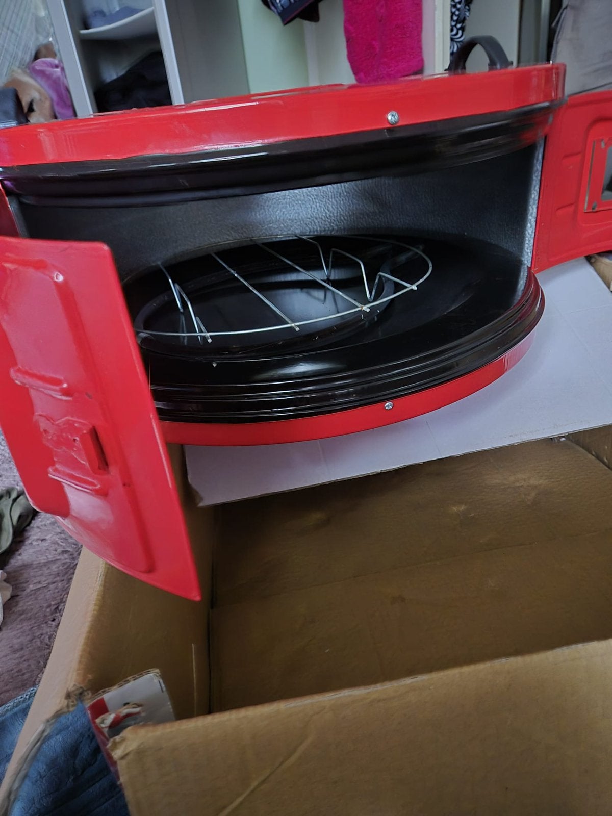 Ronde oven elektrisch | Zo goed als nieuw!, Minder dan 45 cm, Overige merken, Pizzaoven, Ophalen of Verzenden