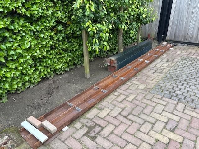 Stalen constructiedelen kokers / U-profielen, Ophalen, Gebruikt, IJzer