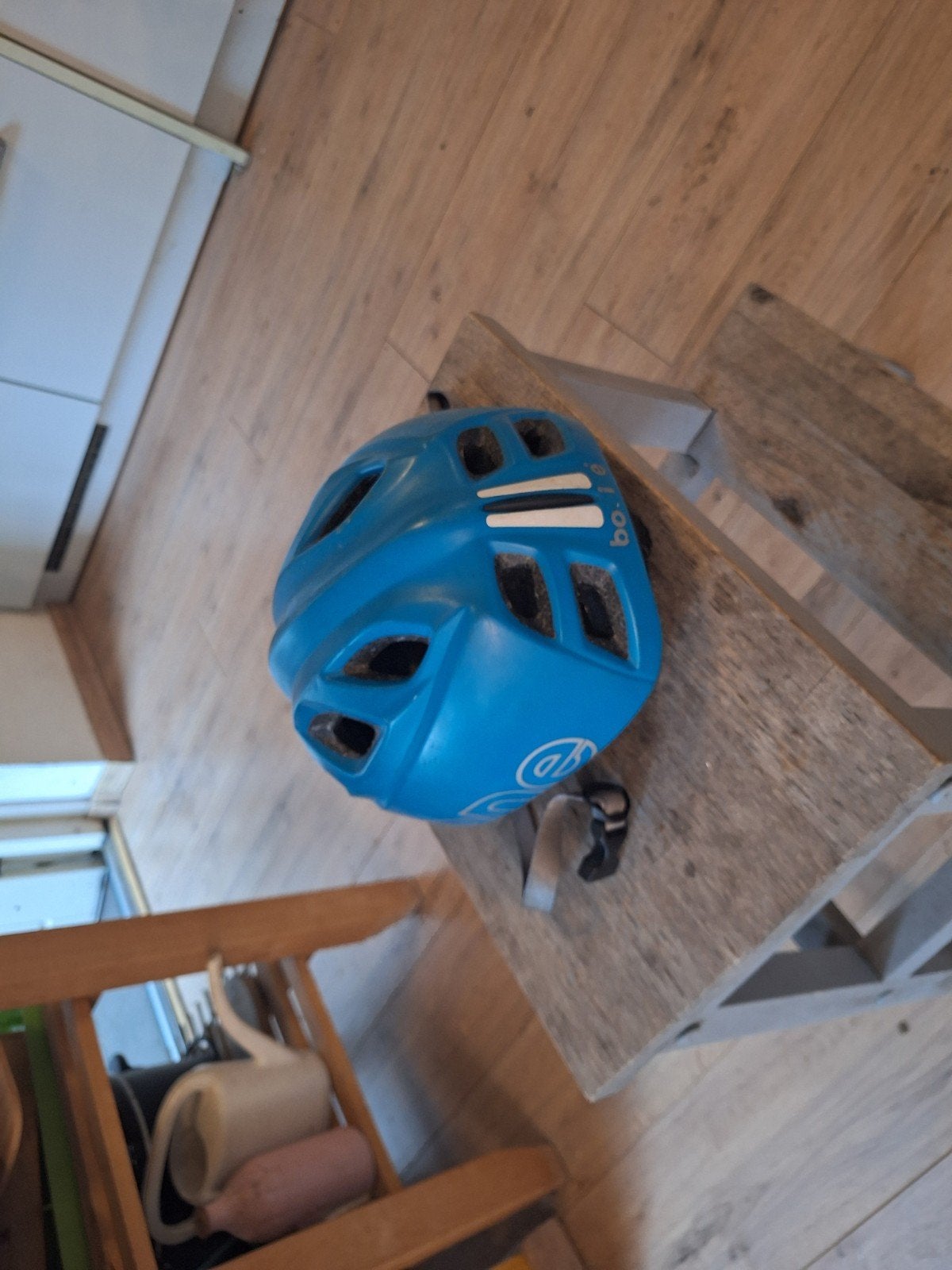 Bobike fietshelm Blauw - Veilig en comfortabel, Gebruikt, Jongen of Meisje, Bobike, Ophalen