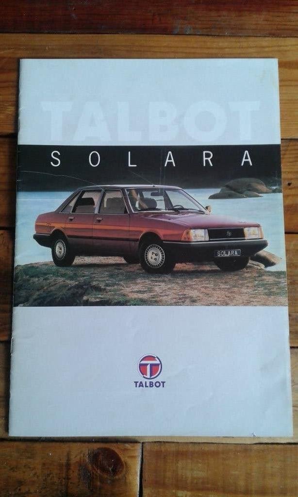 Talbot ( Simca) Solara 1980 brochure, Diverse auteurs, Ophalen of Verzenden, Zo goed als nieuw, Overige merken