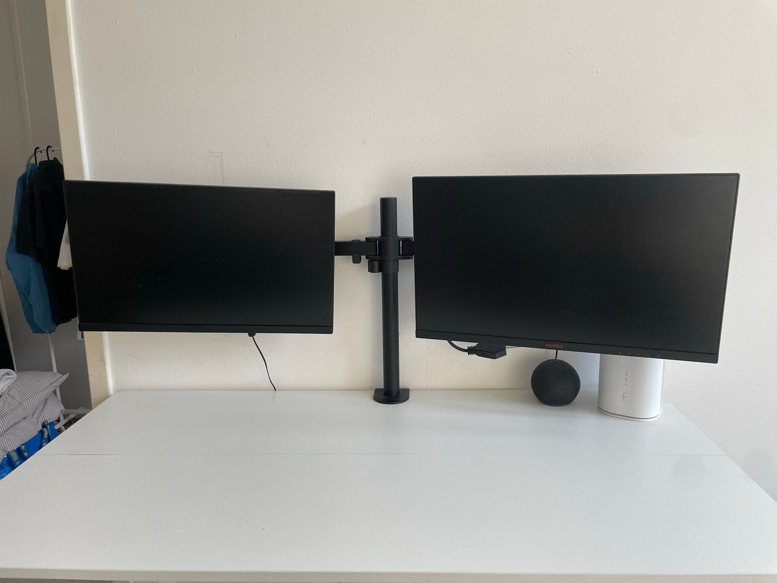 KOORUI 24 inch Full HD Monitor (2 stuks) met monitorarm, Computers en Software, Ophalen, HDMI, IPS, Full HD