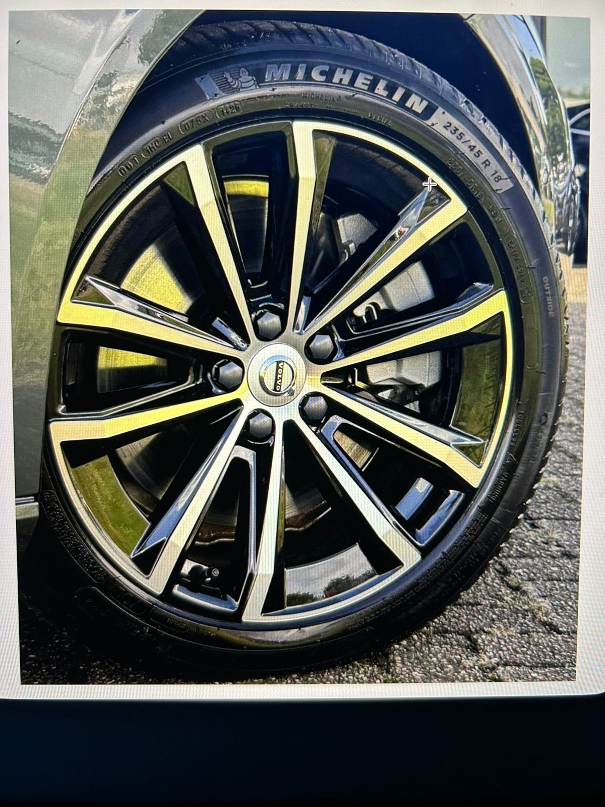 Bijna nieuwe set originele Volvo wielenset voor V60 18 inch, Auto-onderdelen, 18 inch, Gebruikt, Ophalen of Verzenden, 235 mm