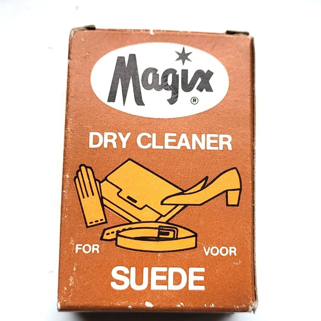 vintage schoonmaakartikelen Suede reinigingsblokjes/gommen, Verzamelen, Ophalen of Verzenden, Overige typen