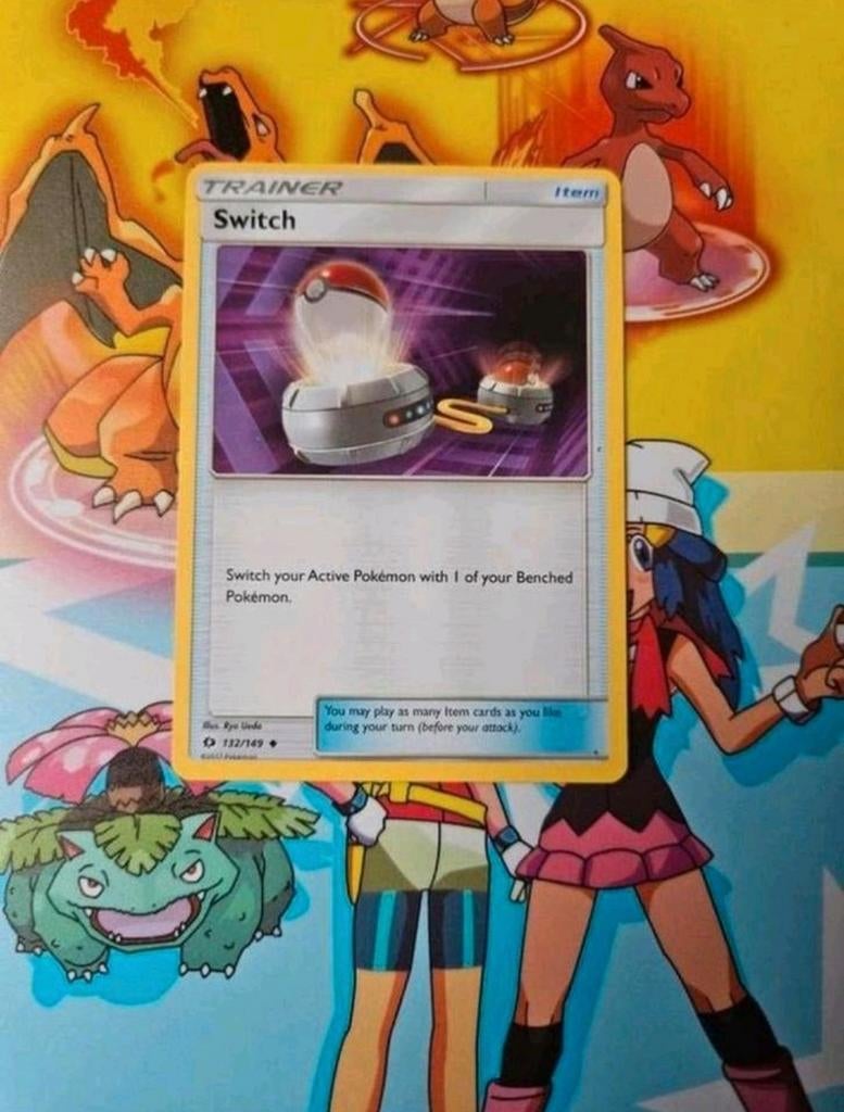 Switch 132/149 Sun&Moon base set pokemon kaart, Ophalen of Verzenden, Zo goed als nieuw, Losse kaart