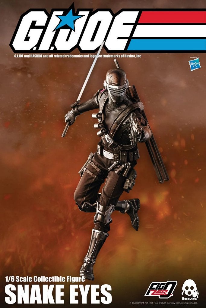 Threezero G.I. Joe Figzero Snake Eyes, Ophalen of Verzenden, Nieuw