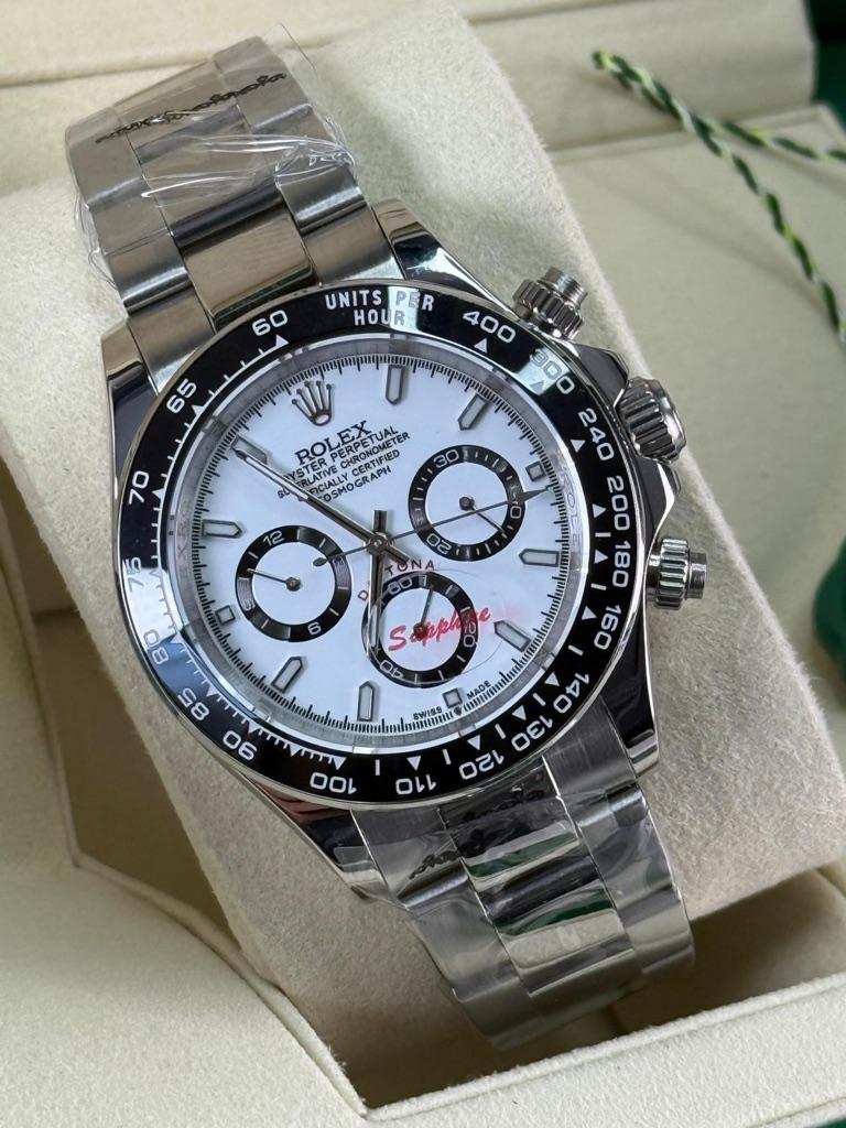 Rolex daytona panda, Ophalen of Verzenden, Nieuw, Zwart, IOS