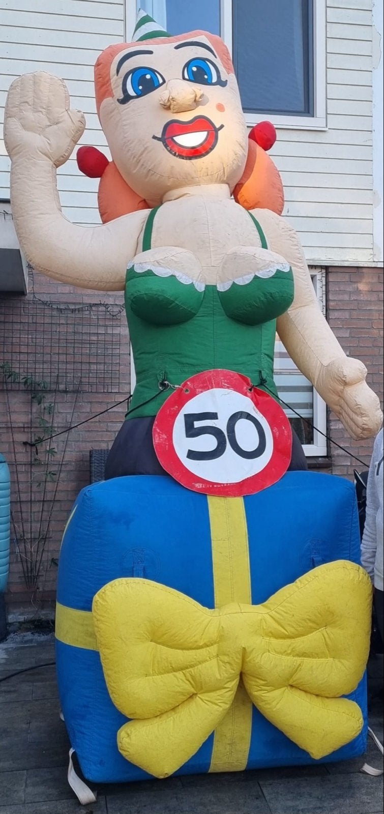 Opblaasbare Sarah en Abraham 50 jaar - Feestdecoratie, Ophalen, Gebruikt, Feestartikel, Abraham of Sarah