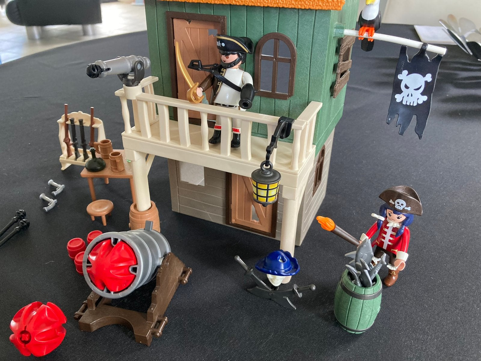Playmobil geheimen piraten vesting met ruby red 4796, Ophalen of Verzenden, Zo goed als nieuw