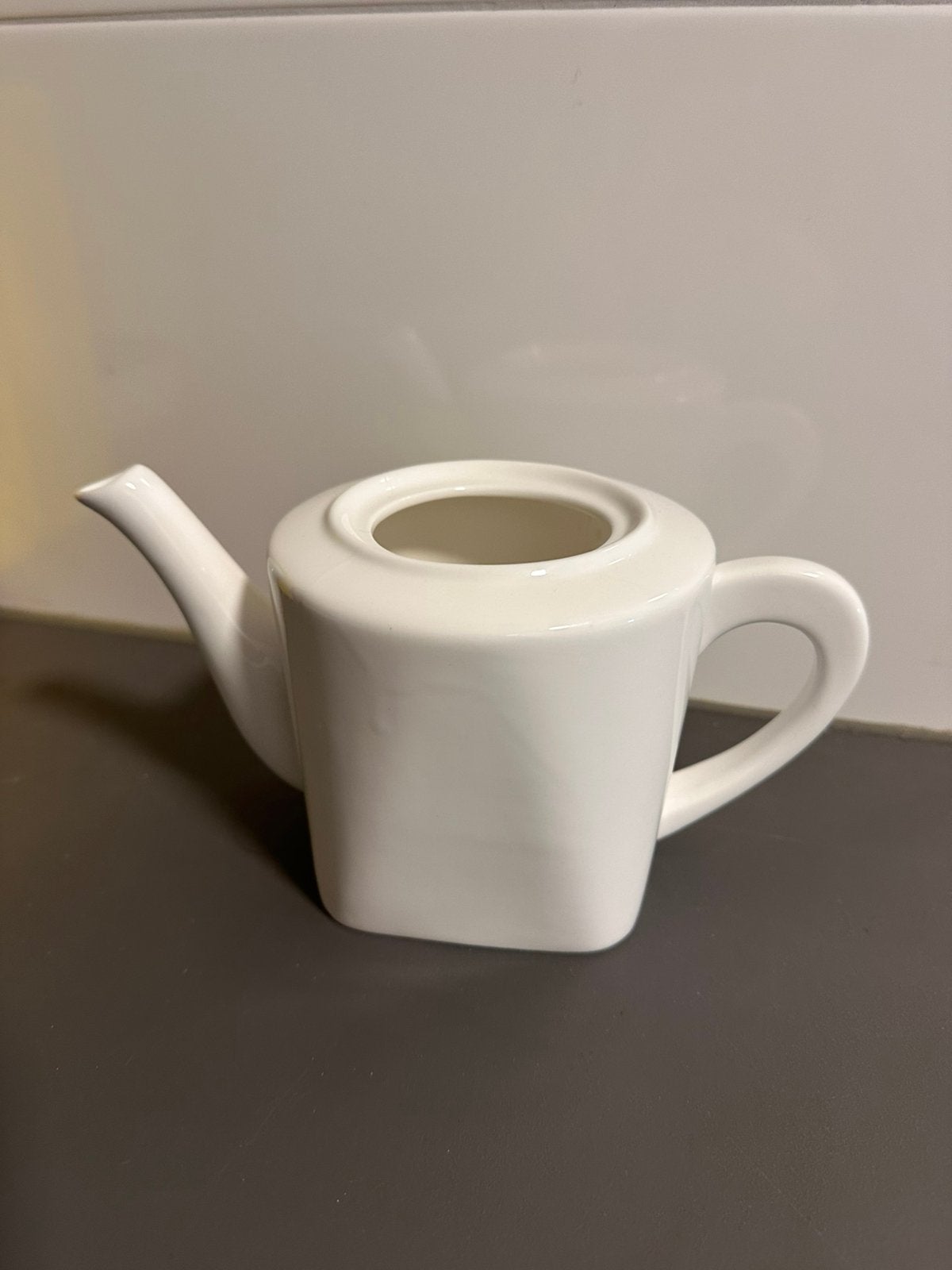 True Life design theepot wit porselein - 12 cm, Gebruikt, Overige typen, Ophalen of Verzenden, Overige stijlen