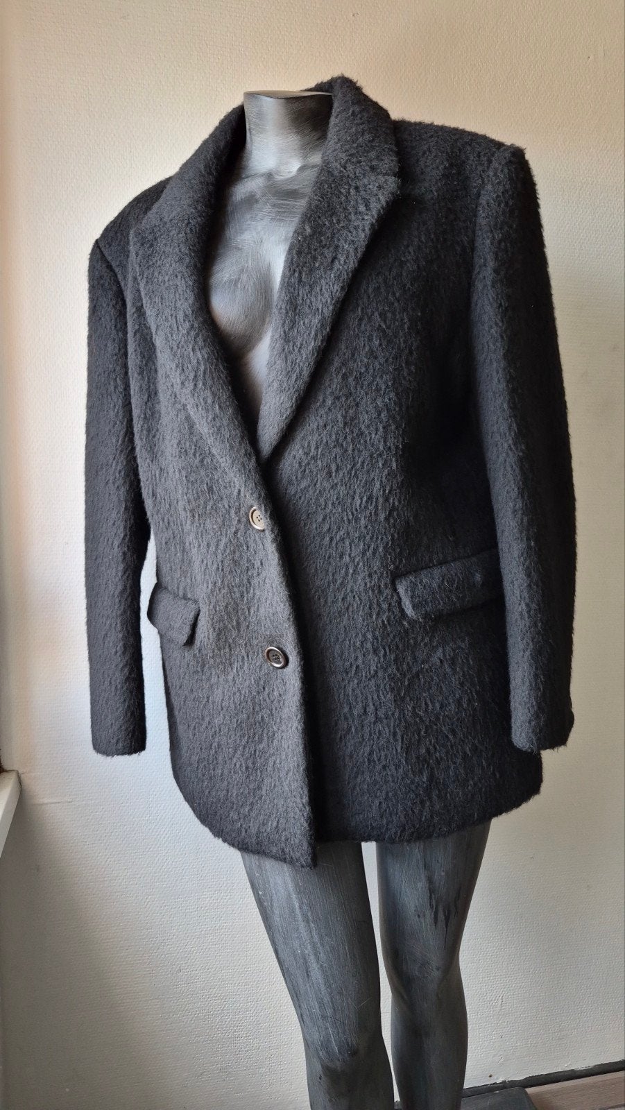 A MOMENTO Zwart Bouclé Jasje - Nieuw met kaartjes, Zwart, Nieuw, Ophalen of Verzenden, AMOMENTO