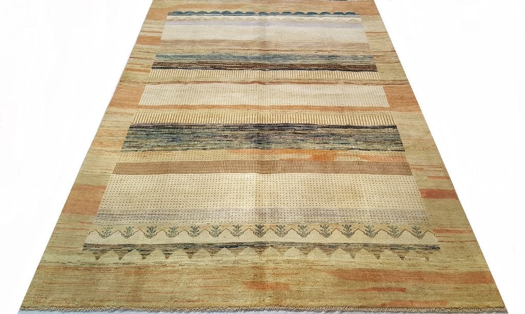Perzische tapijt modern artdeco Gabbeh 294 x 198/30% korting, Www.simatapijten.nl, 150 tot 200 cm, Ophalen of Verzenden, Grijs