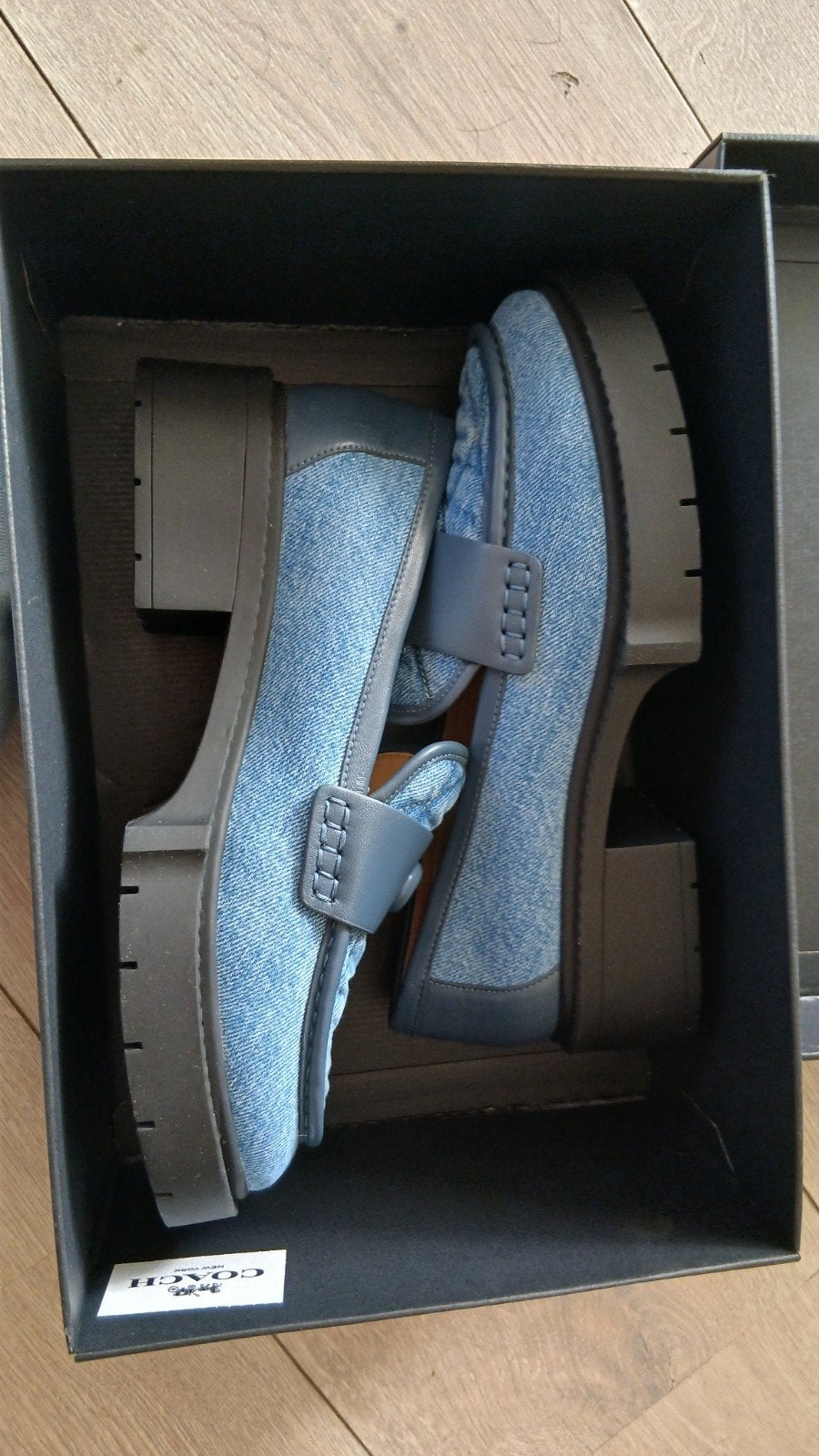 Coach Leah Platform Loafers, Kleding | Dames, Ophalen, Nieuw, Blauw, Instappers