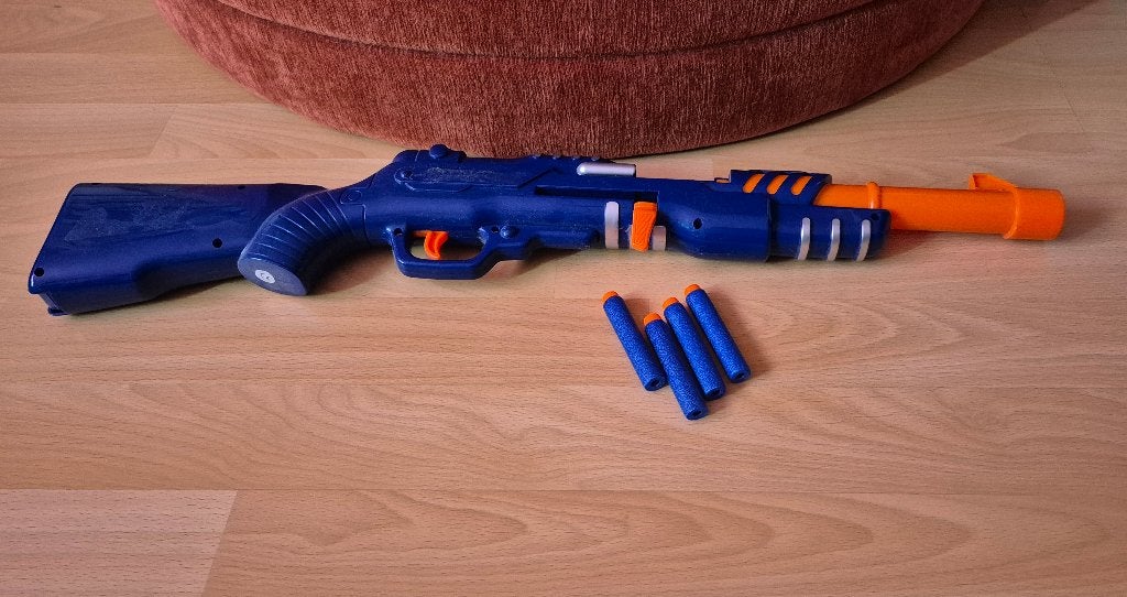 Nerf Shotgun, Ophalen, Gebruikt