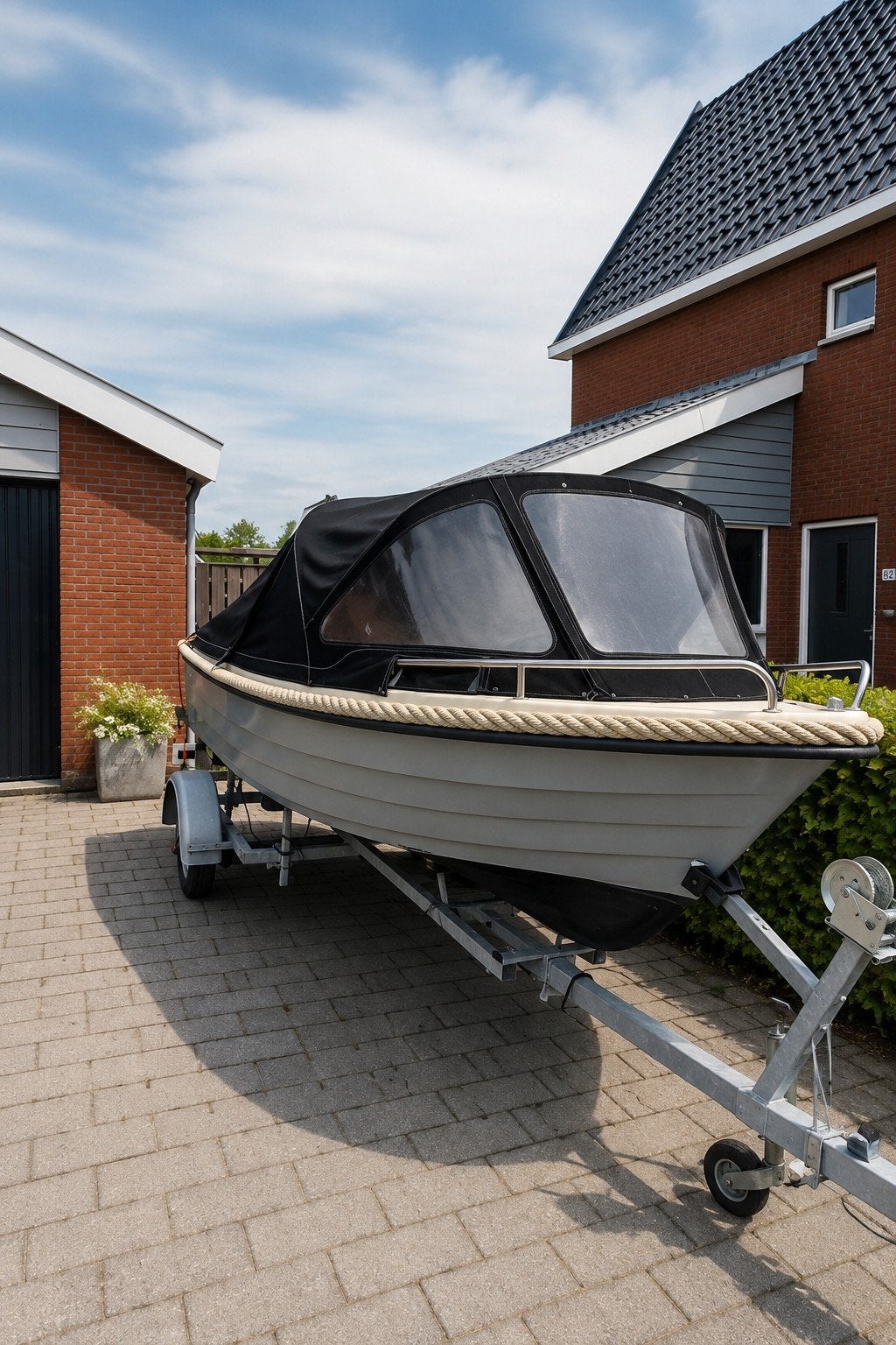 Luxe complete sloep 4,5 m | Yamaha 20 pk | incl. trailer, Watersport en Boten, Rondzit, Ophalen of Verzenden, 20 pk, Buitenboordmotor