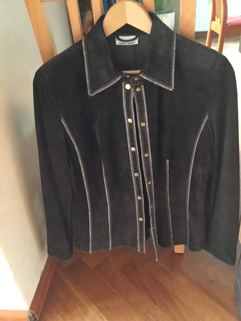 Gerry Weber Leren jasje maat 40, Ophalen of Verzenden, Nieuw, Maat 38/40 (M), Zwart