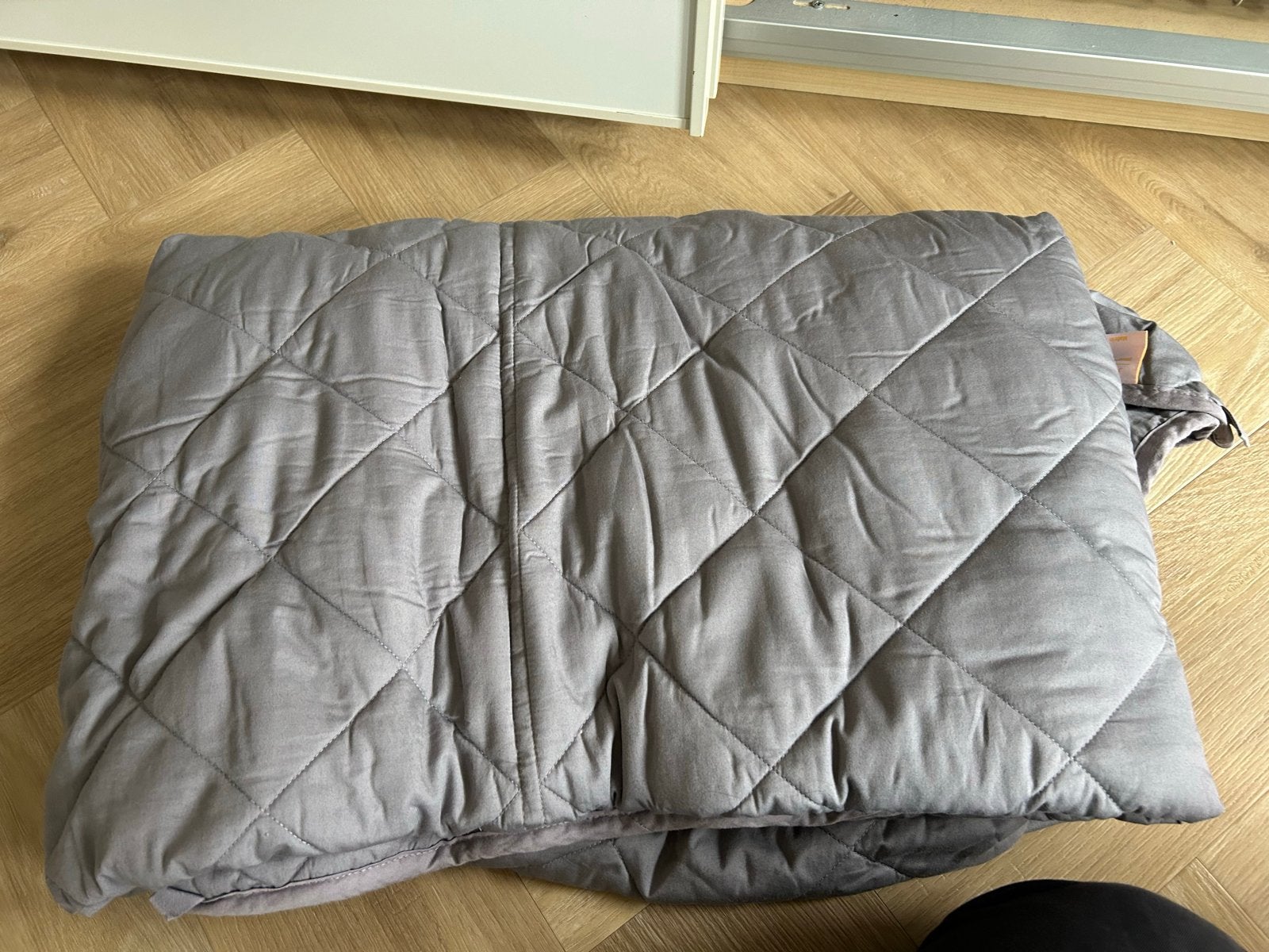 Weighted blanket - GRATIS, Eenpersoons, Ophalen of Verzenden, Polyester, Grijs