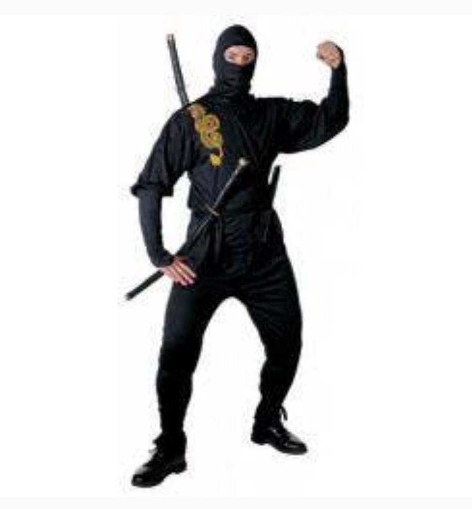 Dragon Ninja Kostuum Volwassenen Carnaval verkleden Maat S, Nieuw, Ophalen of Verzenden, H, Kleding