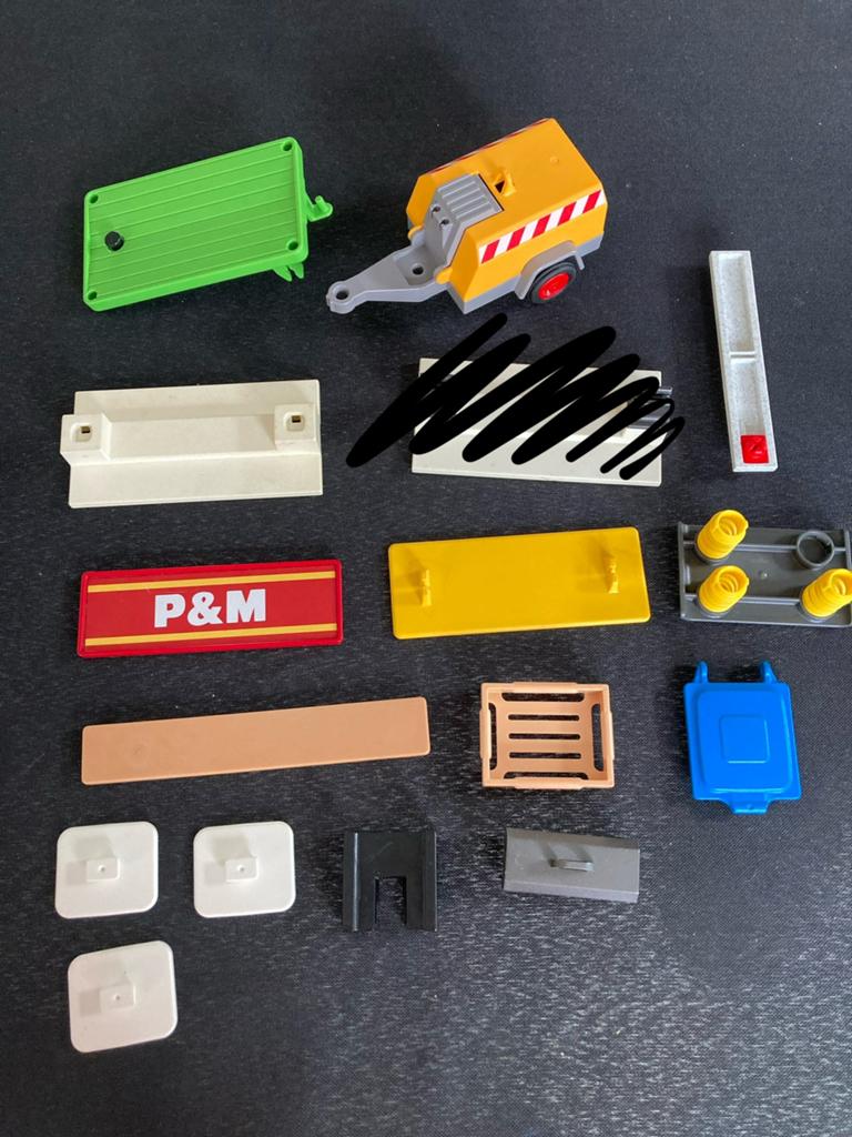 Playmobil kist, krat en bouw accessoires., Ophalen of Verzenden