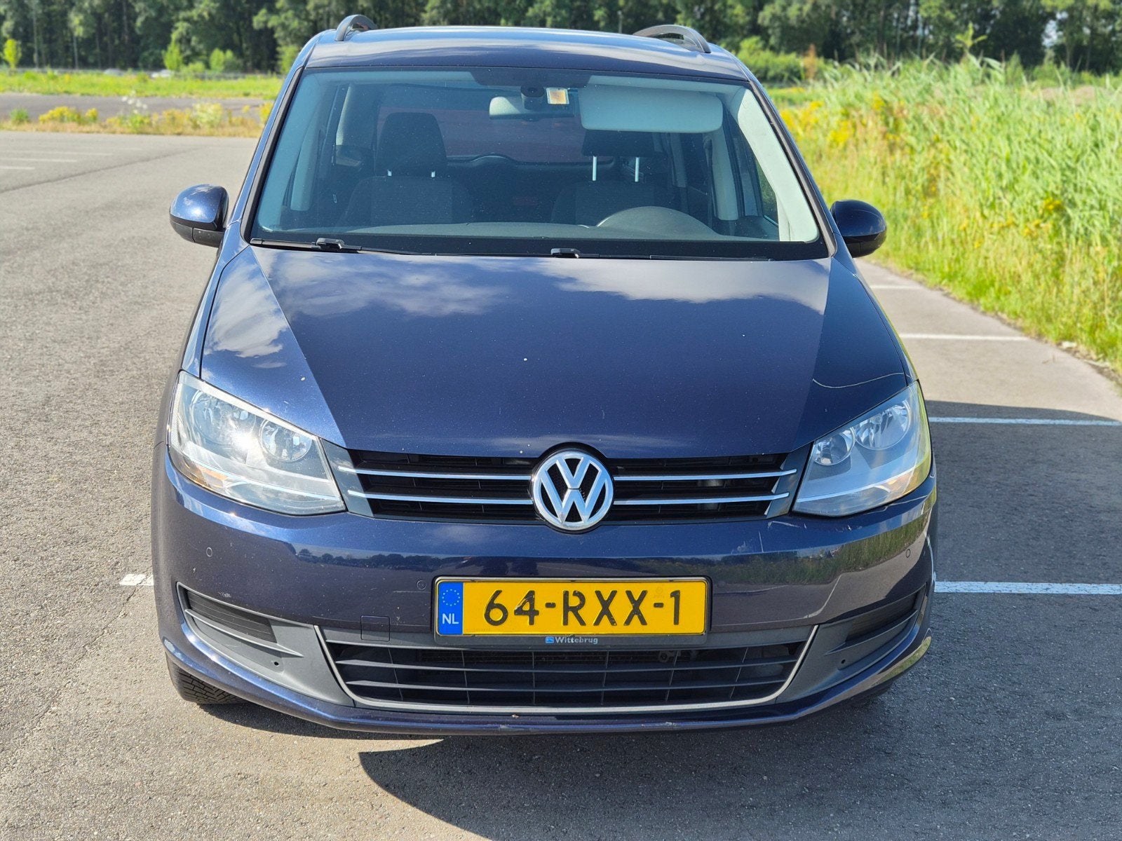 VW Sharan 2.0 TDI 4Motion! (2011) – 7-Pers –Technisch top!, Auto's, Volkswagen, Stof, 4 cilinders, Blauw, 7 stoelen