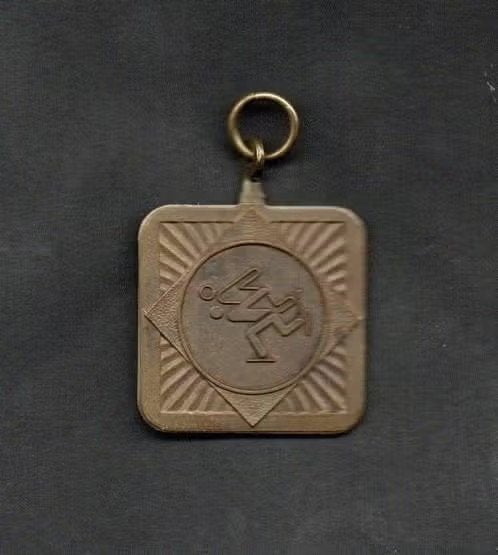 Medaille Leek Schaatsen 20 km Jaren 80., Ophalen of Verzenden, Zo goed als nieuw
