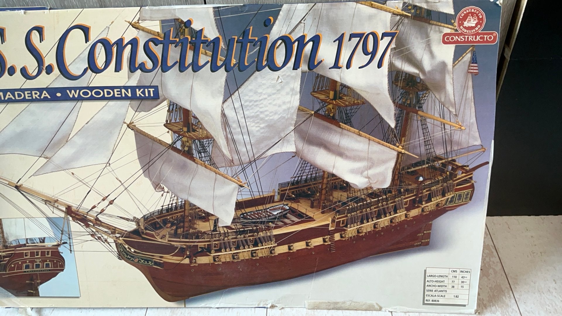 Zeilenset U.S.S. Constitution  gevraagd, Hobby en Vrije tijd, Ophalen of Verzenden, Zo goed als nieuw