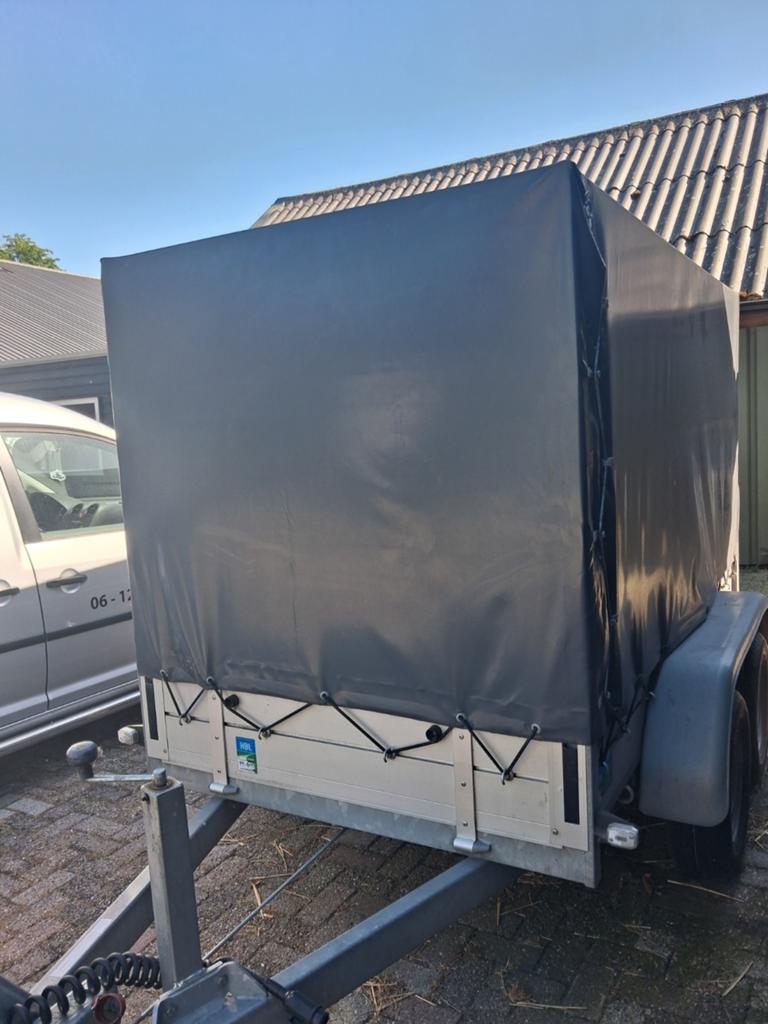 Anssems aanhangwagen met huif - 32-WX-BP, Ophalen of Verzenden, Gebruikt