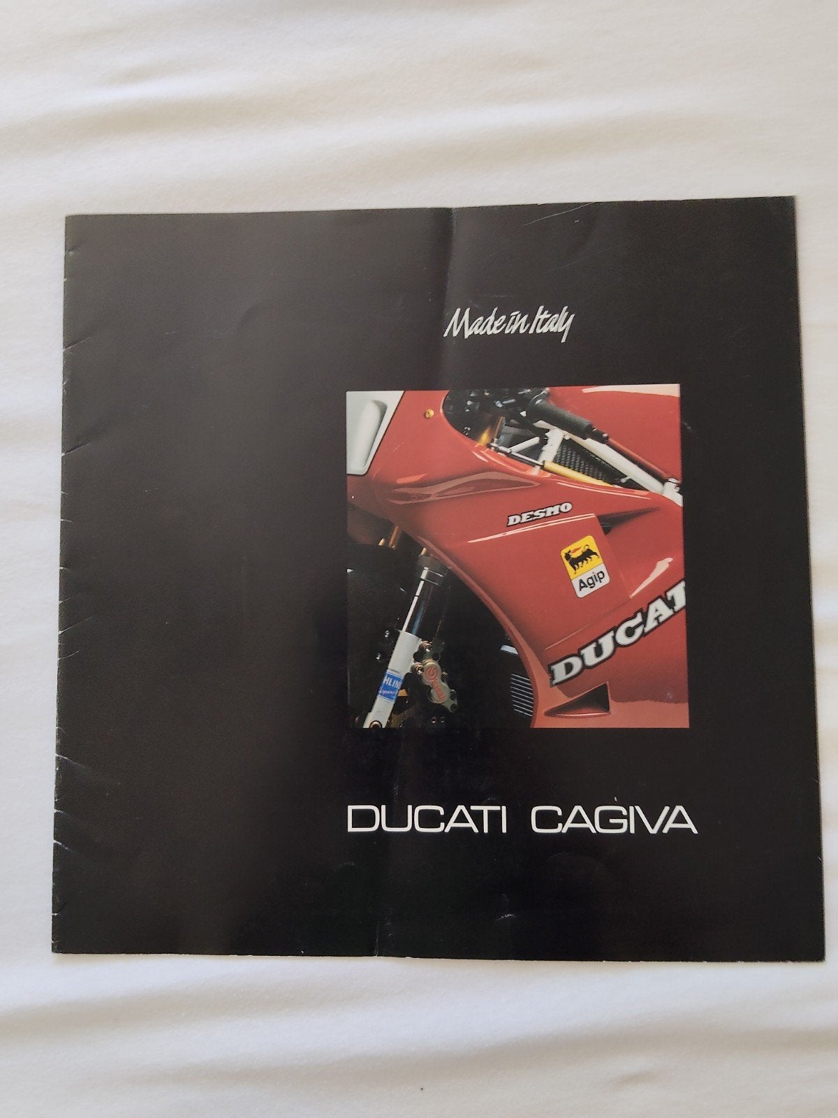 Ducati Cagiva Motorfolder - Zeldzaam verzamelobject, Ophalen of Verzenden, Gelezen