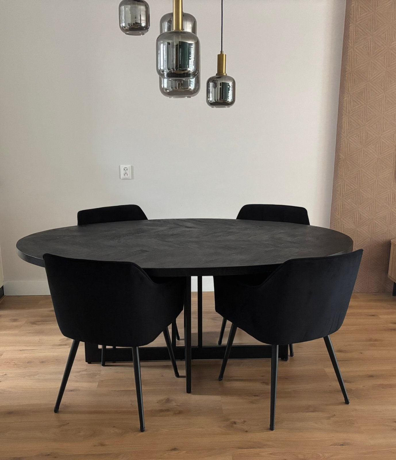 Eettafel ovaal visgraat, Huis en Inrichting, Tafels | Eettafels, Ophalen, 100 tot 150 cm, Zo goed als nieuw, 150 tot 200 cm