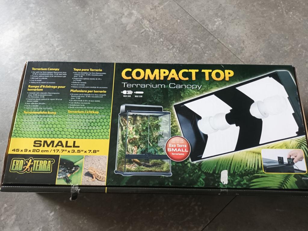 Exo Terra Compact Top Small 45cm Terrarium Lampkap, Dieren en Toebehoren, Ophalen of Verzenden