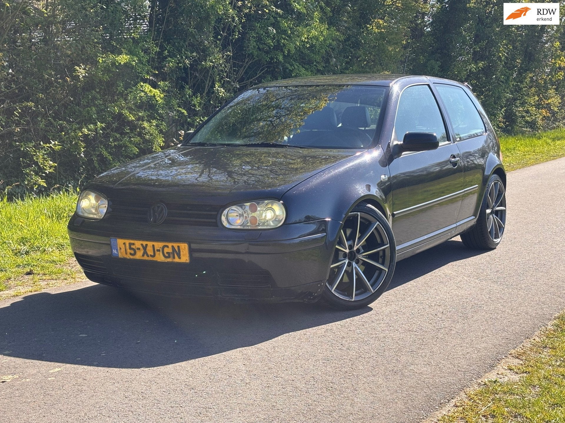 Volkswagen GOLF 2.8 V6 157.000 " KM + Cruise control, Auto's, Gebruikt, Overige carrosserieën, 700 kg, Zwart