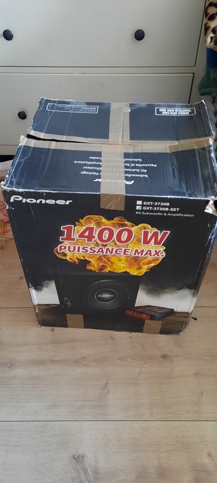 Pioneer Subwoofer en Versterker Set - 1400W Max, Audio, Tv en Foto, Luidsprekers, 150 watt of meer, Subwoofer, Ophalen of Verzenden