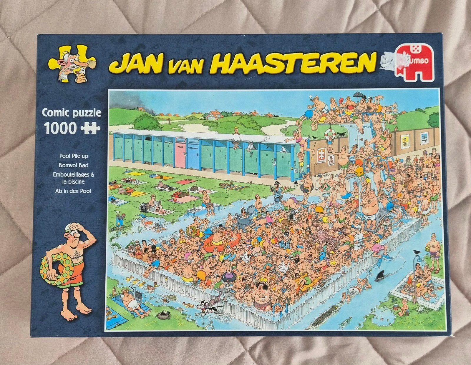 Jan van Haasteren, Bomvol Bad, Ophalen of Verzenden, 500 t/m 1500 stukjes, Gebruikt, Legpuzzel