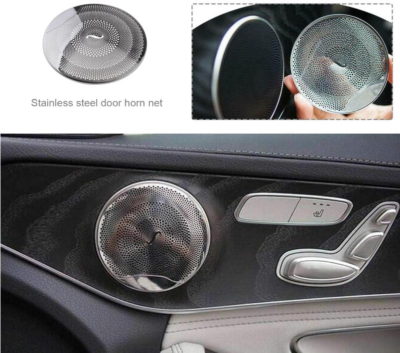 Burmester speaker cover AMG Mercedes Benz 4 delig C,E,GLC, Auto diversen, Autospeakers, Ophalen of Verzenden, Nieuw