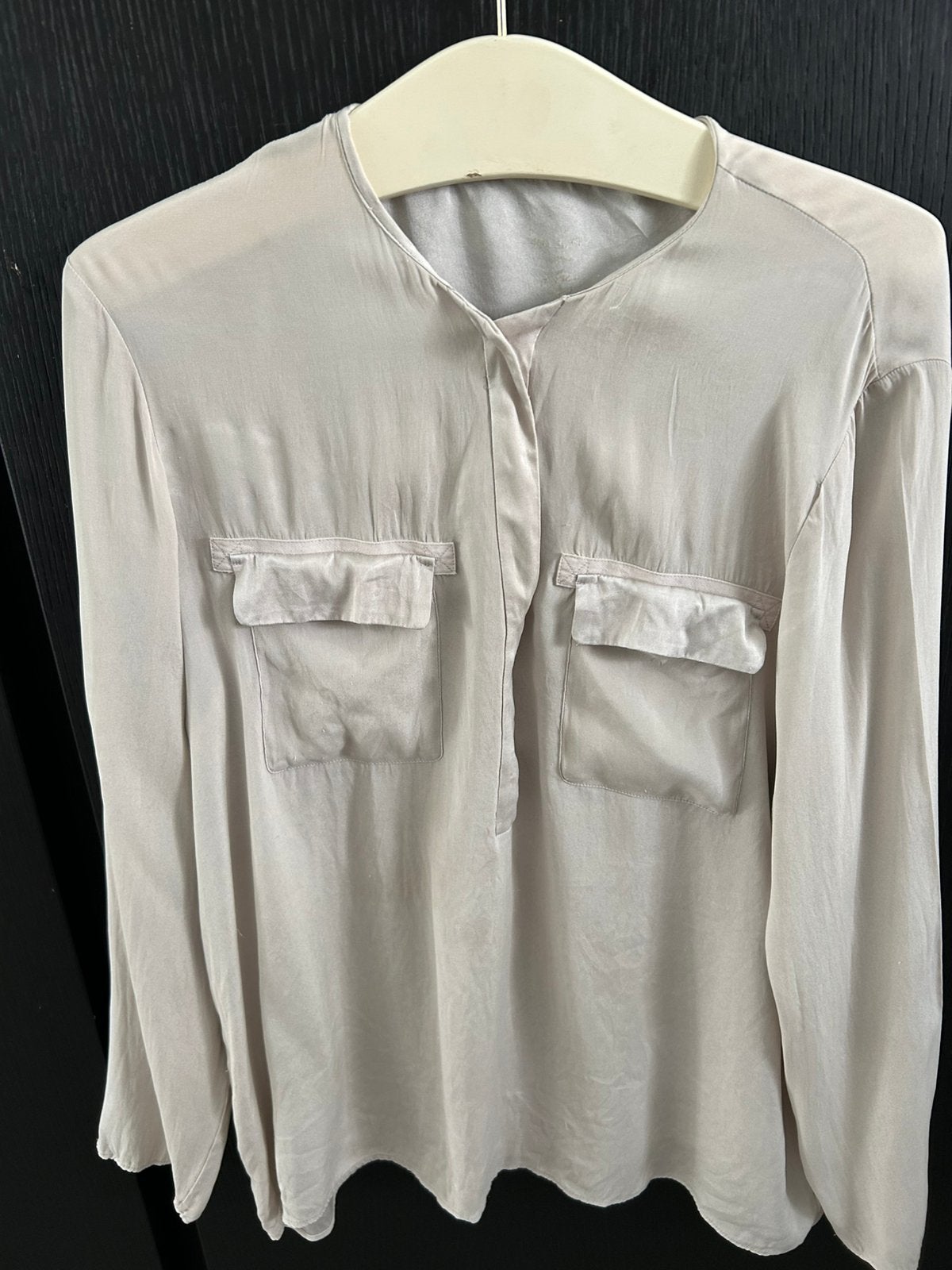 Marccain.  Blouse.   Mt.  40.    4, Kleding | Dames, Ophalen of Verzenden, Gedragen, Maat 38/40 (M), Grijs