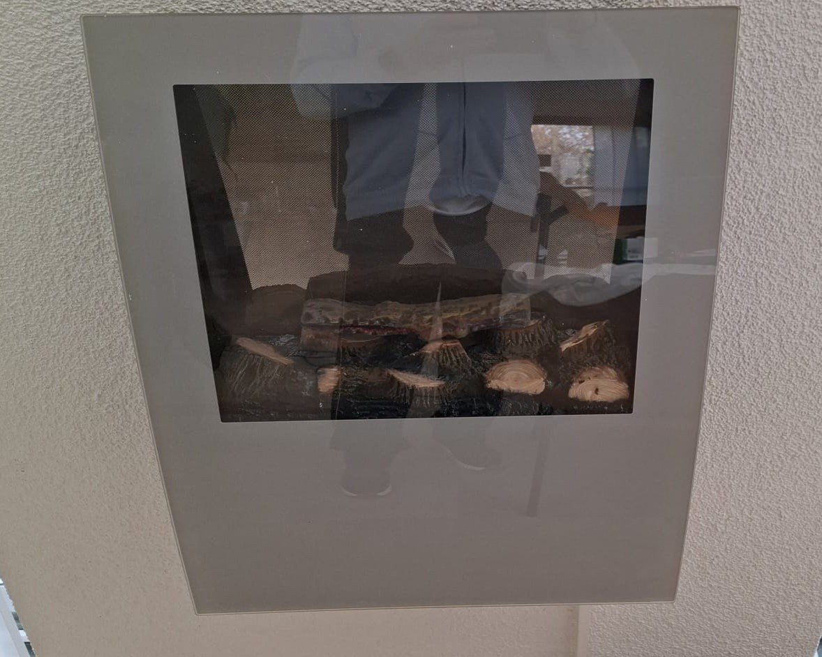 Faber elektrische sfeerhaard voor de donkere avonden., Huis en Inrichting, Haarden, Ophalen, Elektrische haard