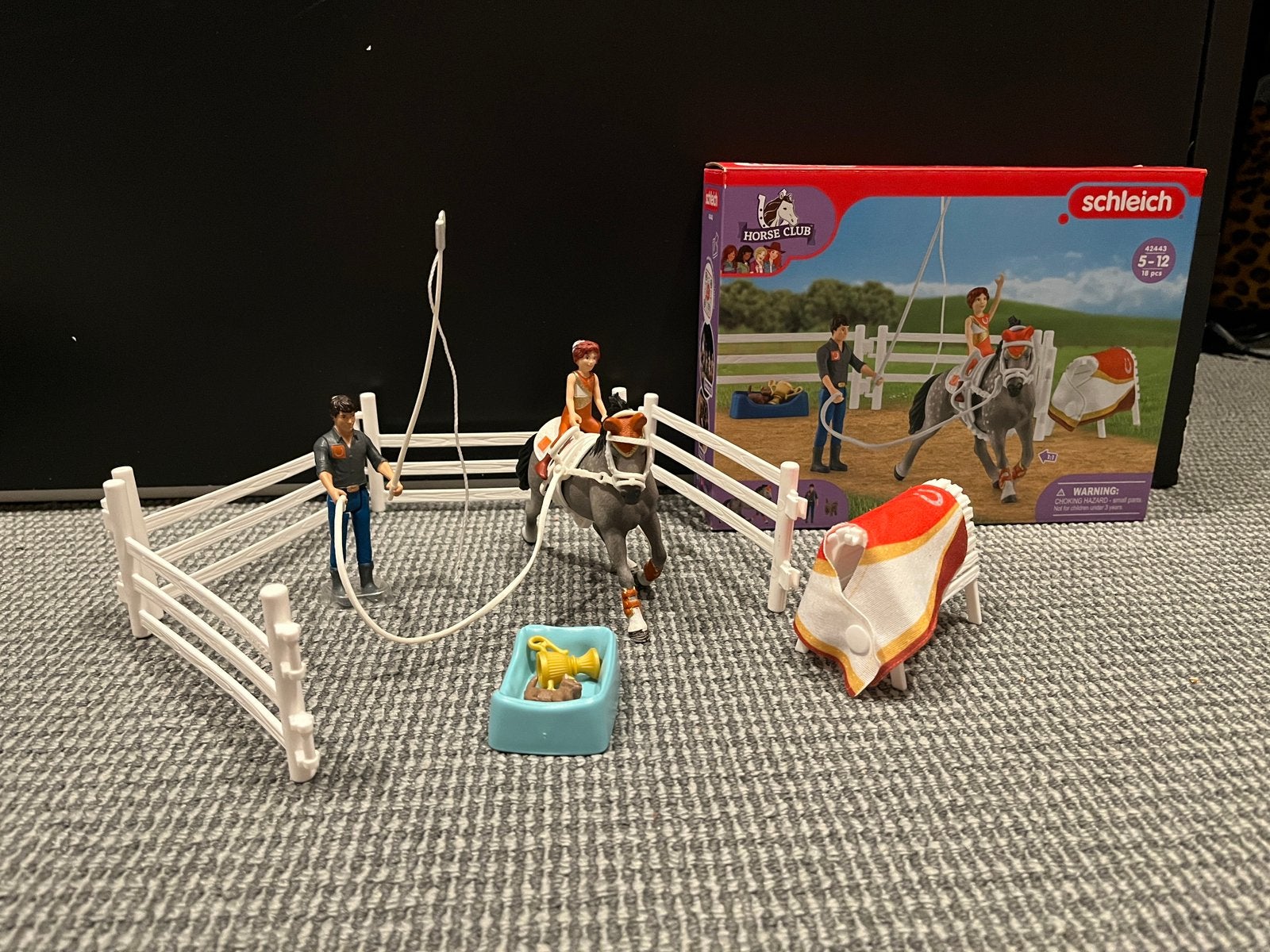 Schleich Horse Club 42443 - Mia's Voltige Rijset, Ophalen of Verzenden, Zo goed als nieuw