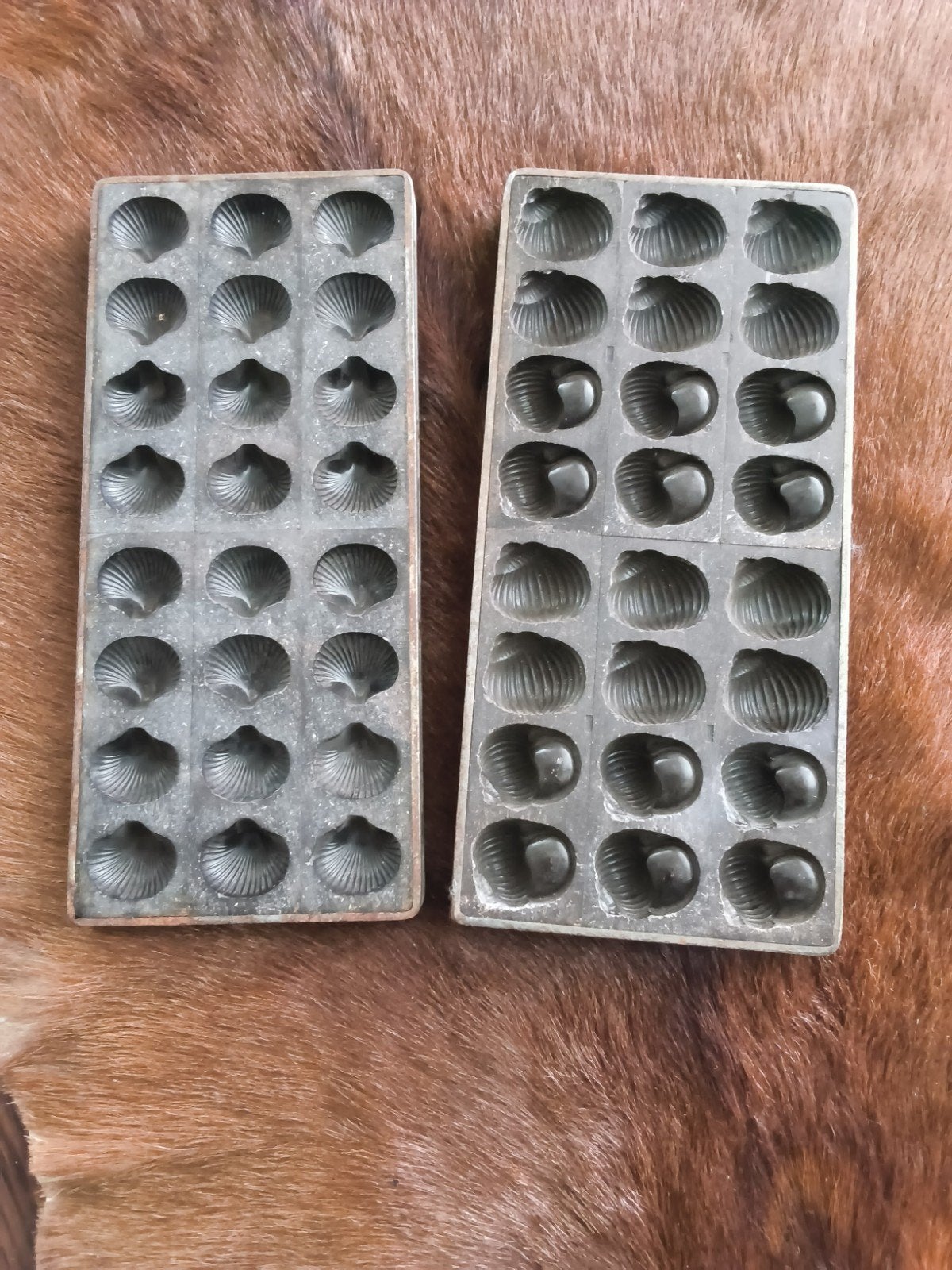 Metalen mallen voor bonbons of chocolaatjes - 27x12 cm, Ophalen of Verzenden