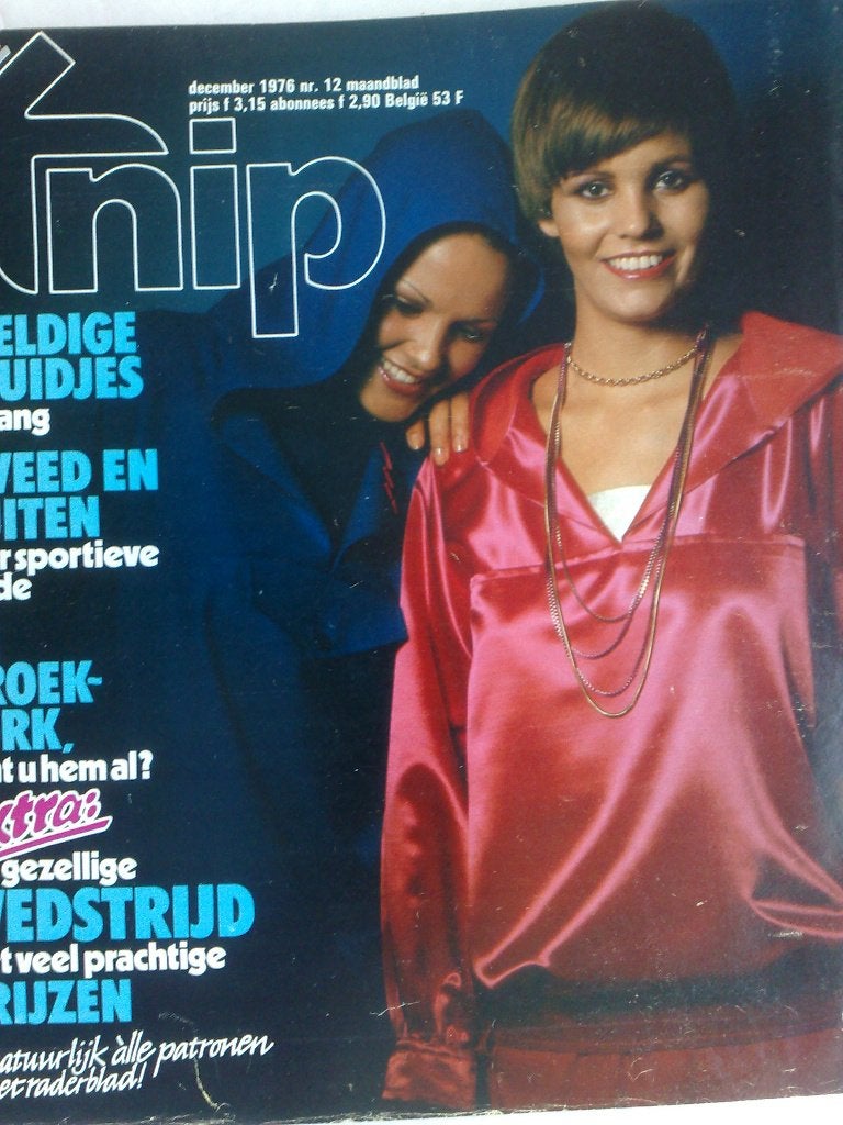 Knipmode zelfmaakmode december nr. 12 / 1976, Hobby en Vrije tijd, Kledingpatronen, Verzenden, Gebruikt, Vrouw, Knipmode