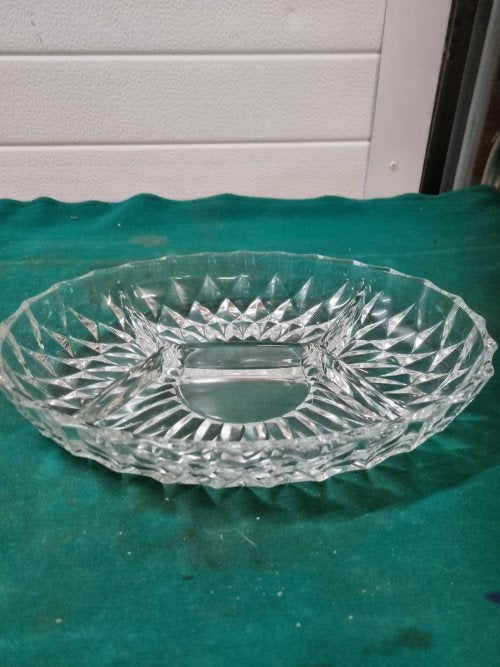 hapjes schaal kristal ovaal, Ophalen of Verzenden, 'T Olde Gre-j, Info@toldegrej.nl, Endepoelstraat 20f Didam