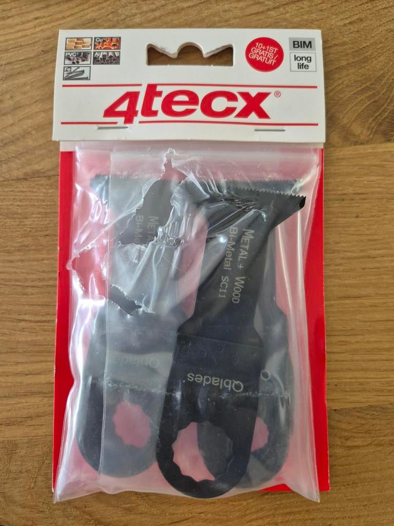 4tecx Multitool Zaagblad BIM 45x60mm 11 stuks * Nieuw, Nieuw, Ophalen of Verzenden, 4 tecx, 30 tot 70 mm