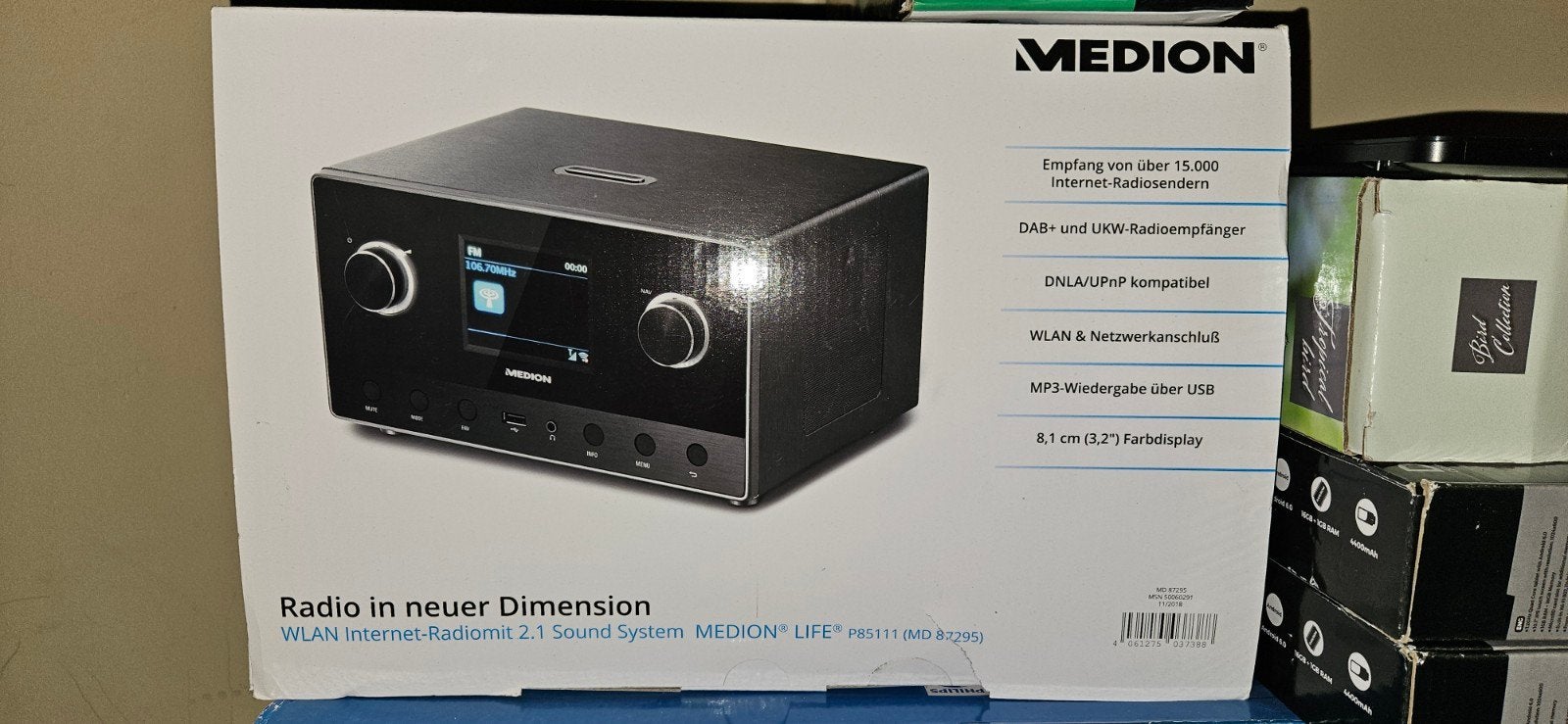 Medion Life P95111 Internetradio 2.1 Sound Systeem, Ophalen, Nieuw, Radio