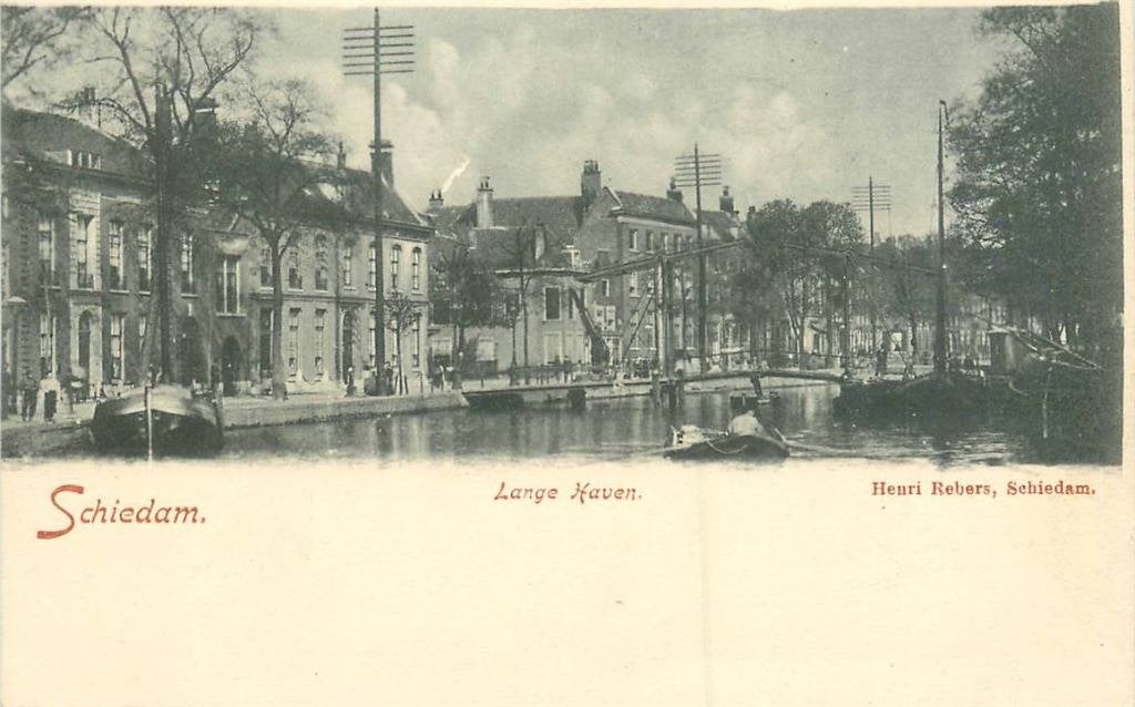 388-535-007 Schiedam Lange Haven, Verzenden, Voor 1920, Zuid-Holland