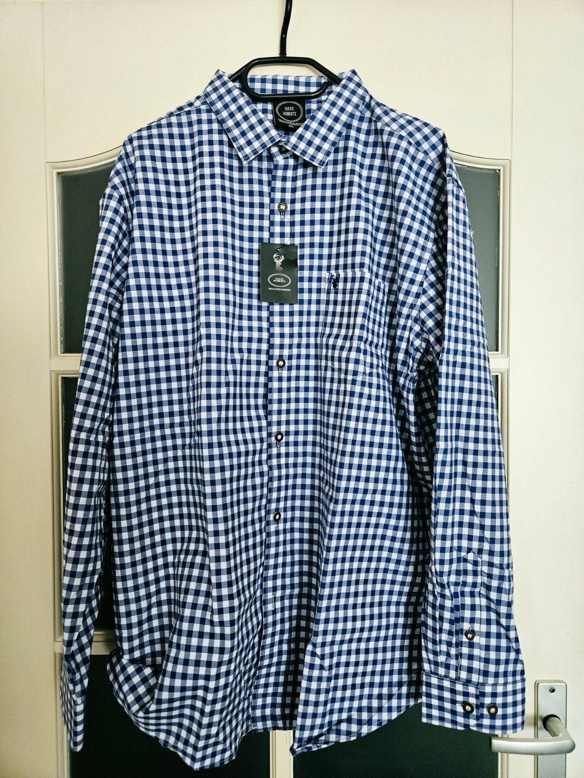 Haus Huberts Trachtenmode Geruit Overhemd - Nieuw met label, Nieuw, Overige maten, Ophalen of Verzenden, Haus Huberts Trachtenmode