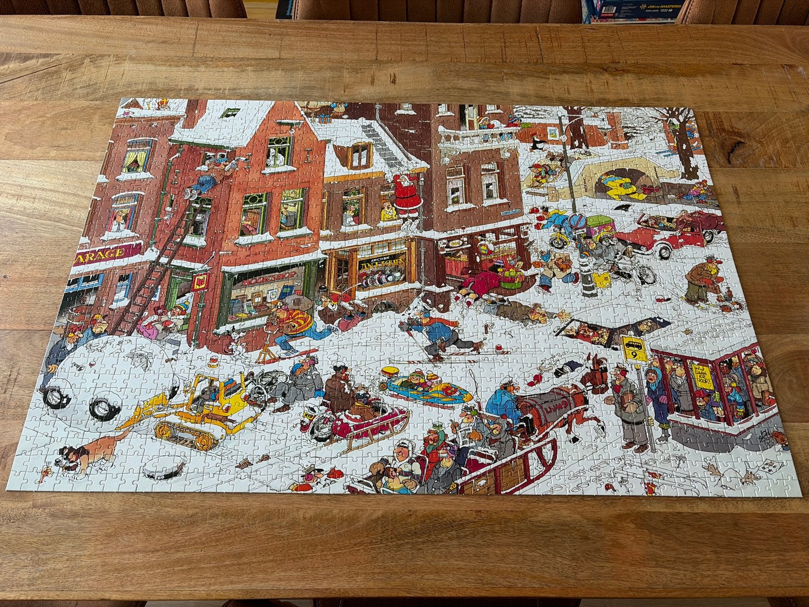 Jan van Haasteren Sneeuwpret 1500 stukjes - Compleet, Ophalen, 500 t/m 1500 stukjes, Gebruikt, Legpuzzel