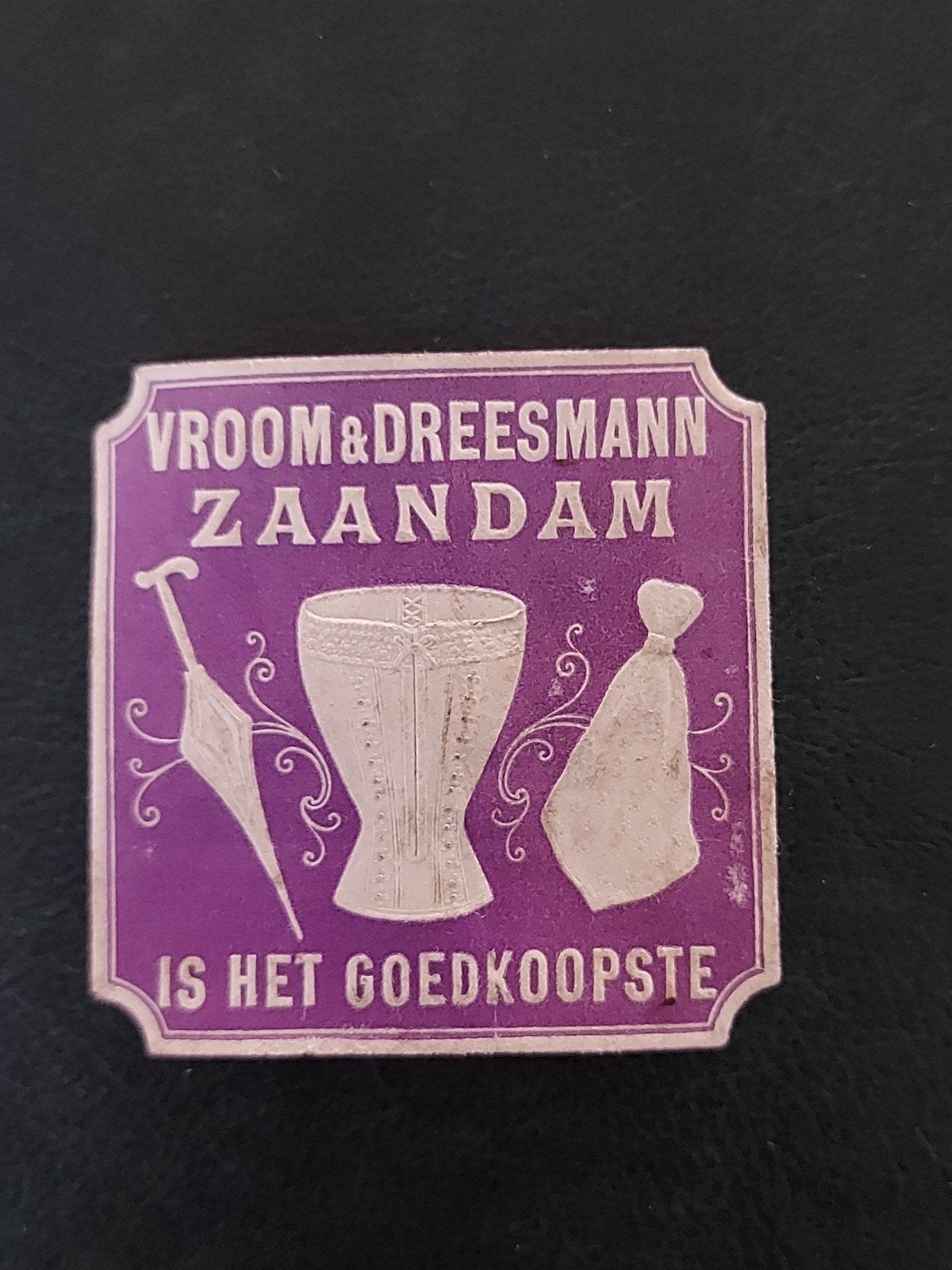 Sluitzegel Vroom & Dreesmann Zaandam, Verzamelen, Ophalen of Verzenden, Overige typen
