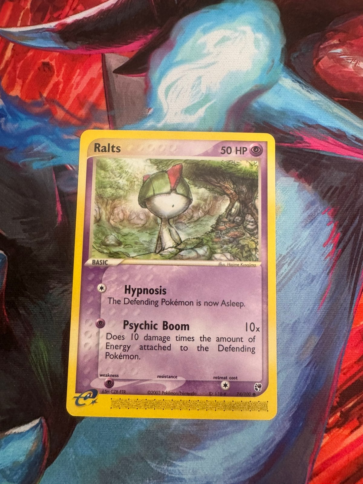 Pokémon kaarten Ralts #74, Ophalen of Verzenden, Zo goed als nieuw, Losse kaart
